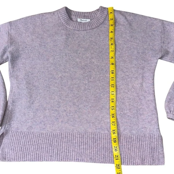 Madewell Women's Light Purple Crew Neck Sweater - Picture 6 of 7